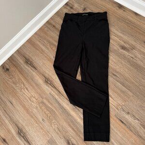 Hilary Radley | Black Slim Ankle Pants | Tailored Stretch Fit | Size S